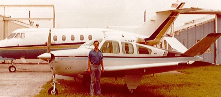 Hunter Millar with his plane